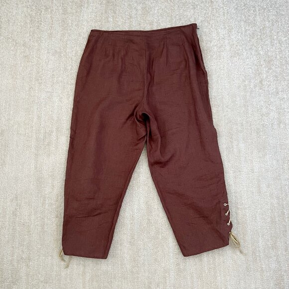 3 for $6 Summer Casual Boho Lace Up Brown Pants - Picture 4 of 10